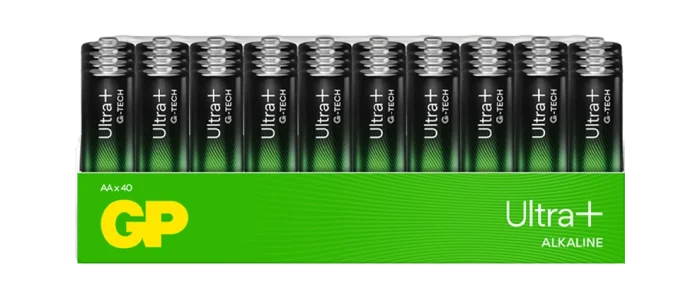 GP Ultra Plus AA-batteri 40-pack