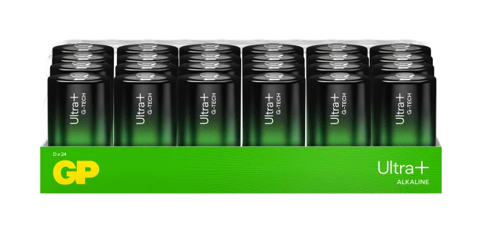 GP Ultra Plus D-batteri 24-pack