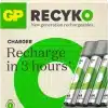 GP Recyko Everyday batteriladdare + 4st AA 2100mAh - Bild 3